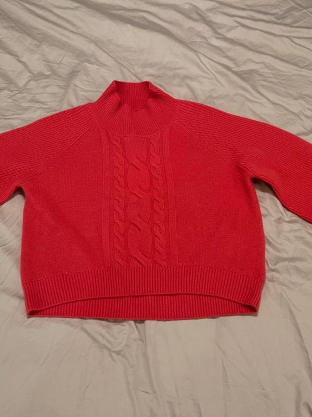 Coral pink 100 cashmere sweater